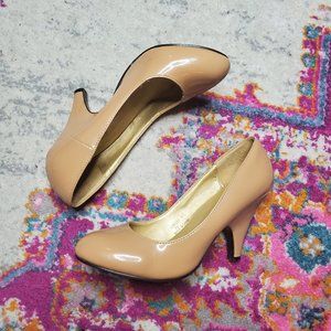 8.5 Nude Patent Leather Bunny Heels